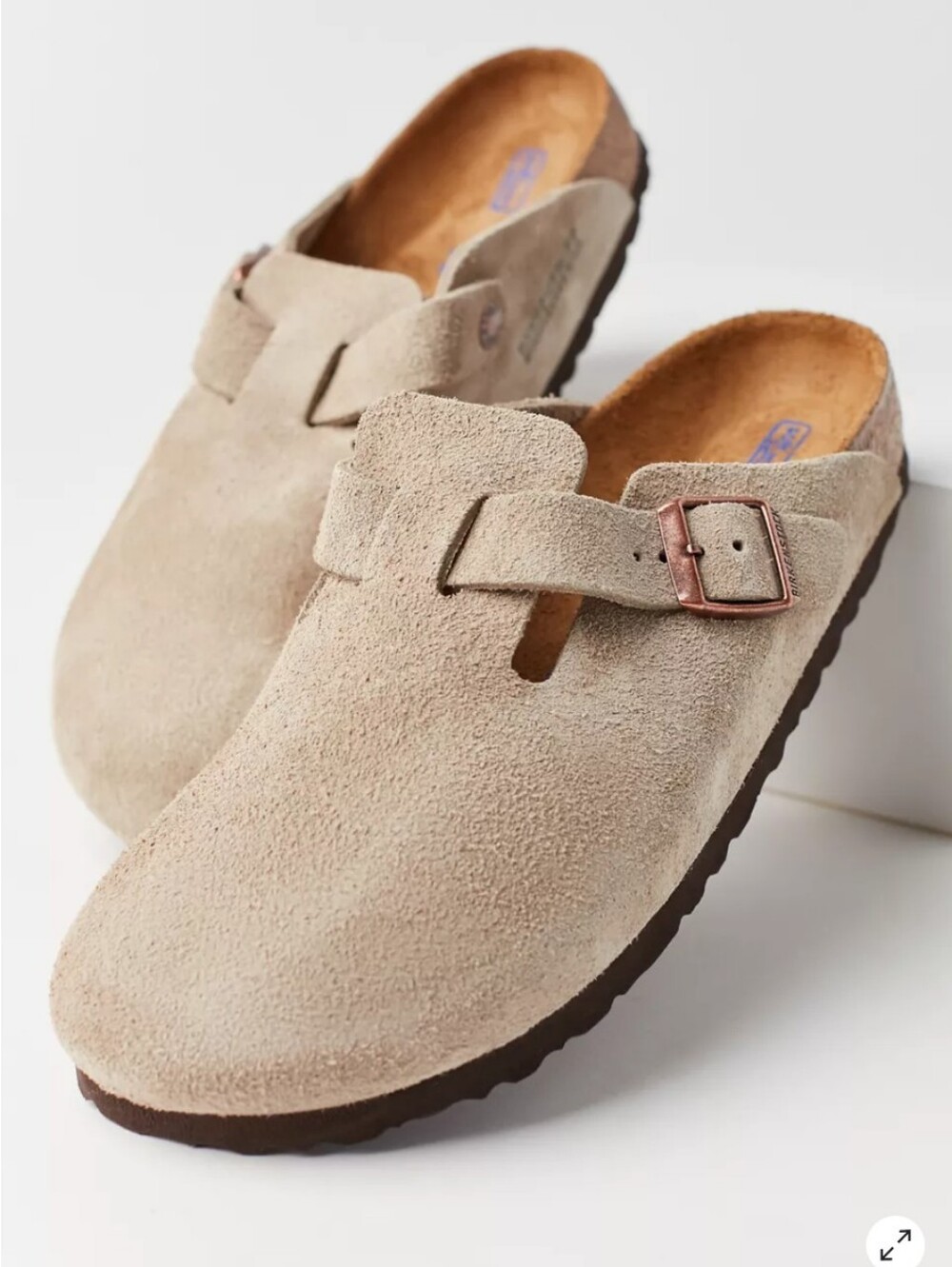 Birkenstock Women's Boston Soft Footbed Suede Clogs 37
